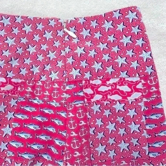 Vineyard Vines Women’s Patchwork Nautical Prints Cotton Mini Skirt Size 4 - Picture 3 of 8